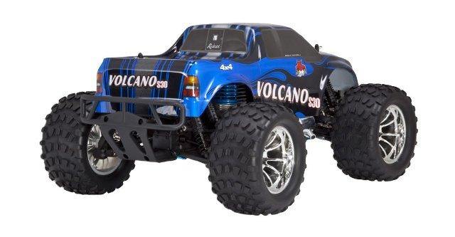 Redcat Racing Nitro 2.4GHz Volcano S30 Truck, 1/10 Scale, Blue/Silver - Excel RC