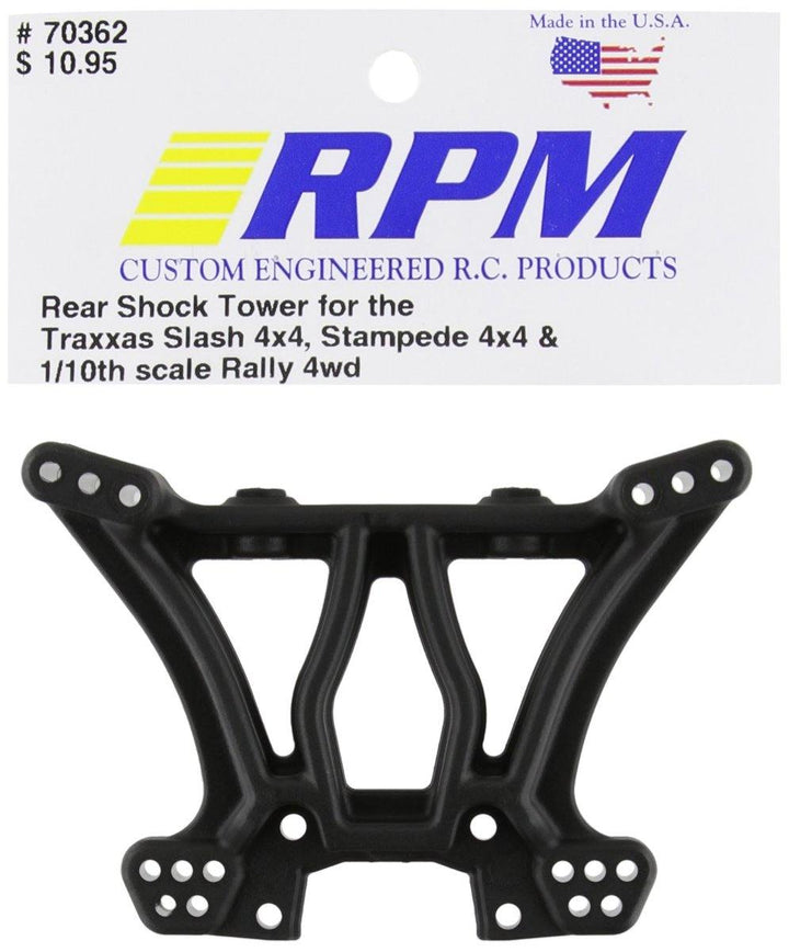 RPM 70362 Rear Shock Tower Slash/Stampede 4x4 Black - Excel RC