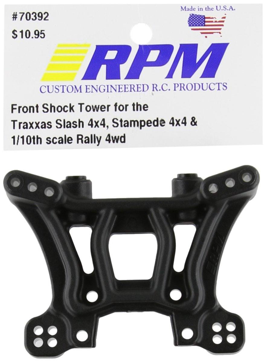 RPM 70392 Front Shock Tower Slash/Stampede 4x4 Black - Excel RC