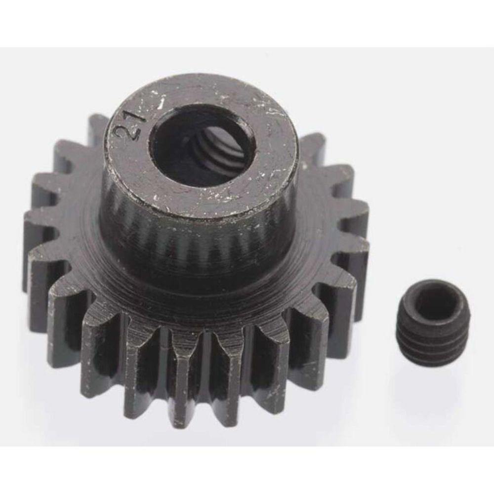 Robinson Racing Extra Hard 21 Tooth Blackened Steel 32p Pinion 5mm 8621 - Excel RC