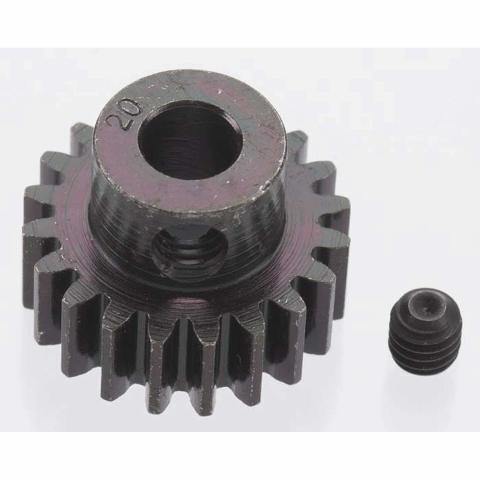 Robinson Racing Extra Hard 20 Tooth Blackened Steel 32p Pinion 5mm 8620 - Excel RC