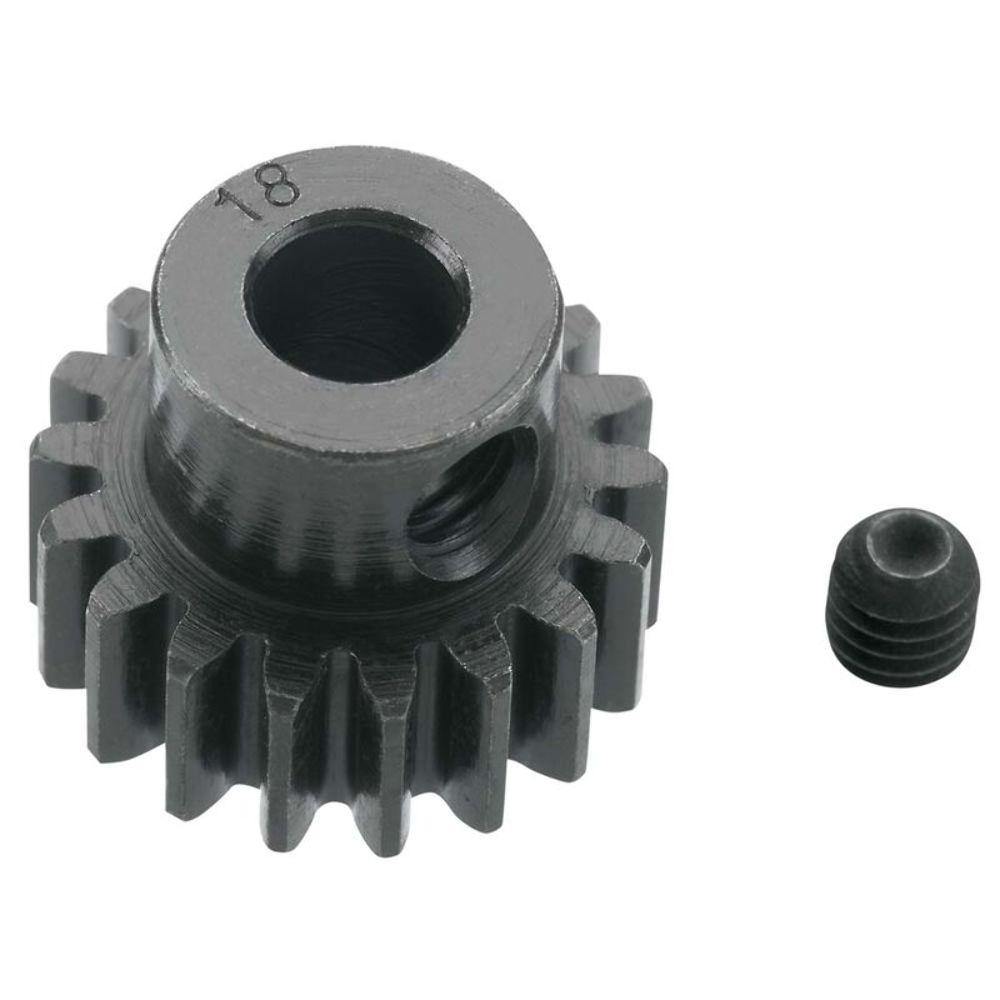 Robinson Racing Extra Hard 18 Tooth Blackened Steel 32p Pinion 5mm 8618 - Excel RC