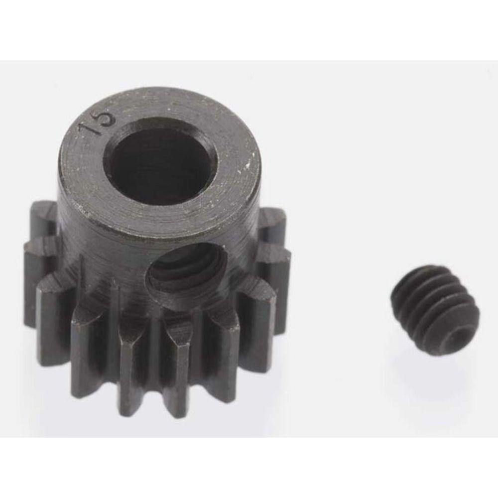 Robinson Racing Extra Hard 15 Tooth Blackened Steel 32p Pinion 5mm 8615 - Excel RC