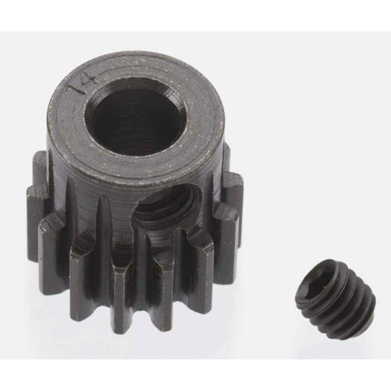 Robinson Racing Extra Hard 14 Tooth Blackened Steel 32p Pinion 5mm 8614 - Excel RC