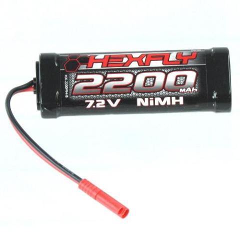 Redcat Racing HX-2200MH-B Version 4.0 2200 Ni-MH Battery-7.2V with Banana Connector - Excel RC