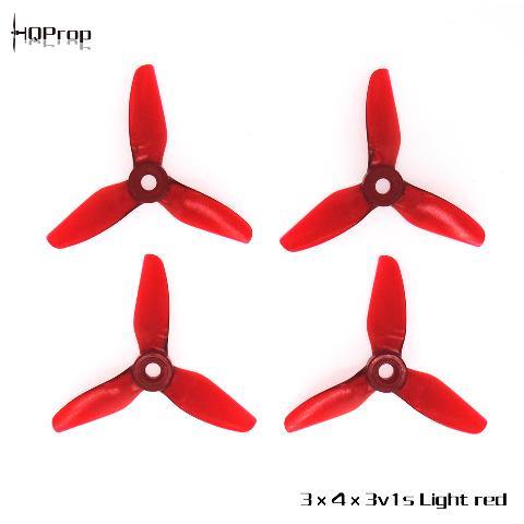 HQ Durable Prop 3X4X3V1S (2CW+2CCW)-Poly Carbonate Red - Excel RC
