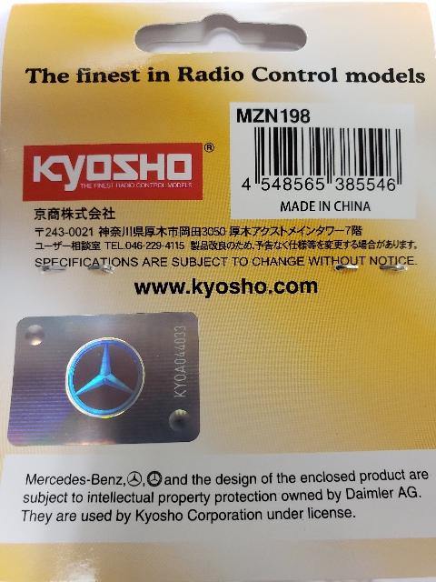 Kyosho MZN198 Mercedes-AMG GT3 White Body Set w/Wheel - Excel RC