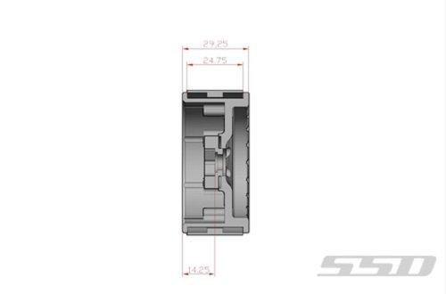 SSD RC Assassin 1.9 Beadlock Crawler Wheels (Bronze) (2) - Excel RC