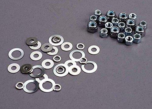 Traxxas 1252 Nut set lock nuts (3mm (11) and 4mm(7)) & washer set - Excel RC