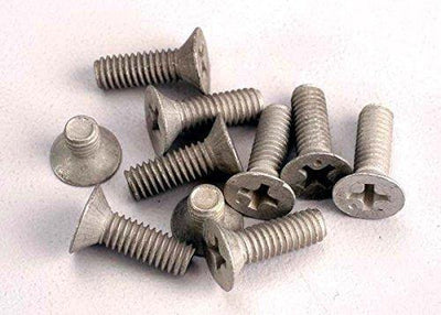 Traxxas 1945 Screws countersunk machine screw set (Aluminum) (8) 4x10mm & (2) 4x6mm -Discontinued - Excel RC