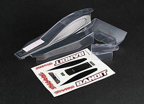 Traxxas 2417 Body Bandit (front & rear) (clear requires painting) window lights grille decal sheet - Excel RC
