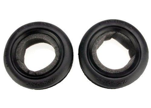 Traxxas 2471 Tires Alias® ribbed 2.2' (wide front) (2) foam inserts (Bandit) (soft compound) - Excel RC