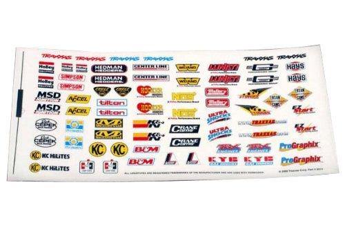 Traxxas 2514 Decal sheet racing sponsors - Excel RC