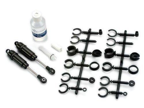 Traxxas 2660 Big Bore shocks (long) (hard-anodized & PTFE-coated T6 aluminum)  (assembled with TiN shafts) wo springs (front) (2) - Excel RC