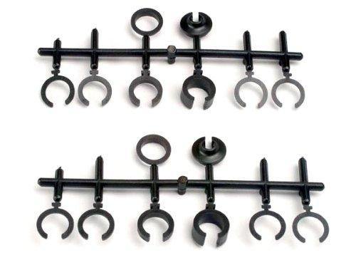 Traxxas 2668 Spring retainers upper & lower (2) spring pre-load spacers: 1mm (4) 1.5mm (2) 2mm (2) 4mm (2) 8mm (2) (Big Bore Shocks) - Excel RC
