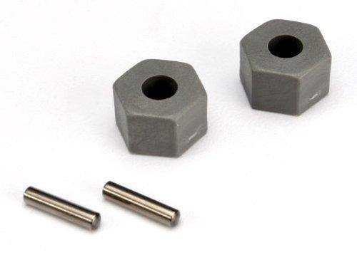 Traxxas 3654 Wheel hubs hex (tall offset Rustler®Stampede® front) (2) axle pins (2.5x10mm) (2) - Excel RC