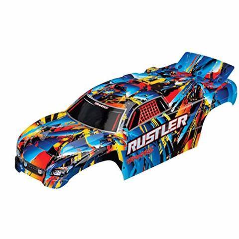 Traxxas 3748 Body Rustler® Rock n' Roll (painted decals applied) - Excel RC