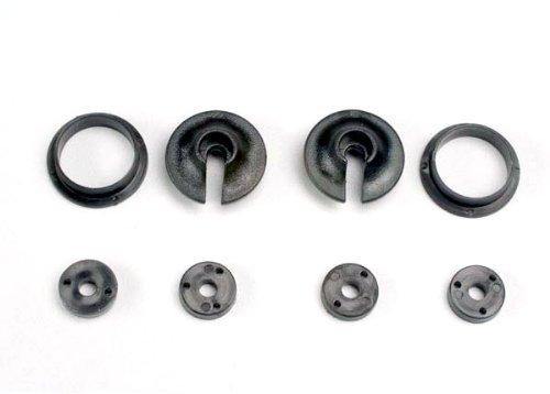 Traxxas 3768 Spring retainers upper & lower (2) piston head set (2-hole (2) 3-hole (2)) - Excel RC