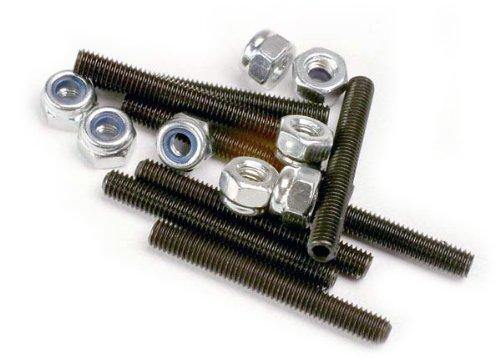 Traxxas 3962 Set (grub) screws 3x25mm (8) 3mm nylon locknuts (8) - Excel RC