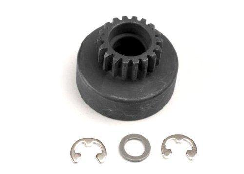 Traxxas 4118 Clutch bell (18-tooth) 5x8x0.5mm fiber washer (2) 5mm E-clip (requires #4609 - ball bearings 5x10x4mm (2)) - Excel RC