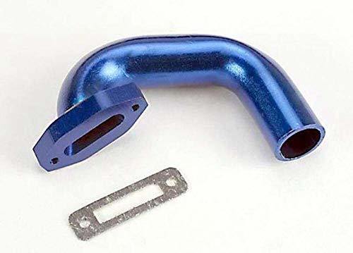 Traxxas 4487 Exhaust header Perfect fit for N. 4-Tec® N. Rustler®Sport (blue-anodized aluminum)header gasket (for side exhaust engines only) - Excel RC
