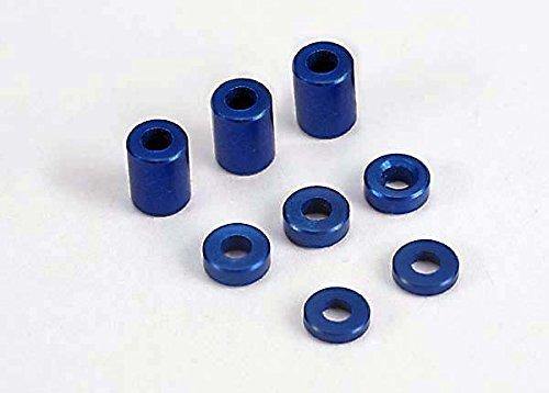 Traxxas 4829 Blue-anodized aluminum spacers (3x6x8mm) (3) (3x6x1.5mm) (2) 3x6x2.5mm) (4) -Discontinued - Excel RC