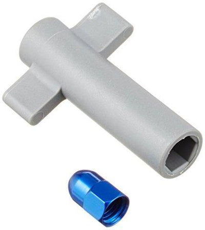 Traxxas 5526 Anten crimp nut aluminum (blue-anodized) anten nut tools - Excel RC