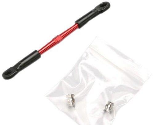 Traxxas 5594 Turnbuckle aluminum (red-anodized) camber link 58mm (1) (assembled with rod ends and hollow balls) (see part 5539X for complete set of Jato aluminum turnbuckles) - Excel RC