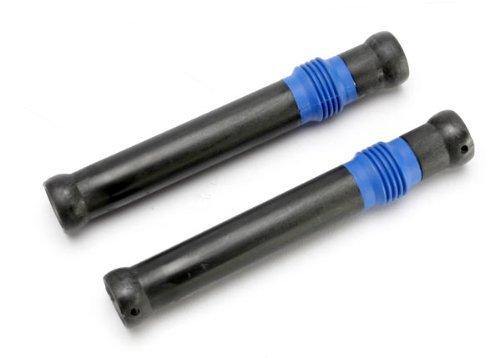 Traxxas 5656 Half shaft set long (plastic parts only) (interl splined half shaft exterl splined half shaft rubber boot) (assembled with glued boot) (2 assemblies) - Excel RC