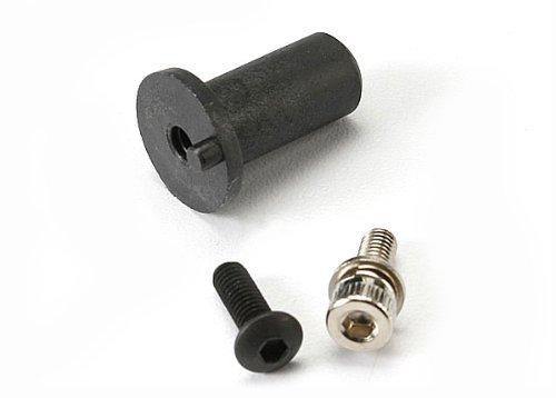 Traxxas 5661 Motor mount hinge post 4x12mm BCS (1) 4x10mm CS with split and flat washer (1) - Excel RC