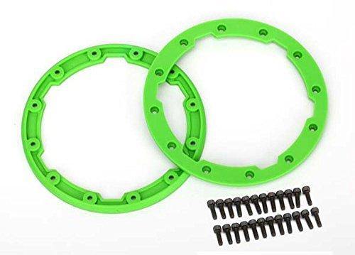 Traxxas 5664 Sidewall protector beadlock style (green) (2) 2.5x8mm CS (24) (for use with Geode wheels) - Excel RC
