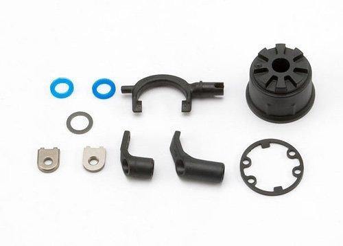 Traxxas 5681 Carrier differential (heavy duty) differential fork linkage arms (front & rear)x-ring gaskets (2) ring gear gasket bushings (2) 6.5x10x0.5 TW - Excel RC