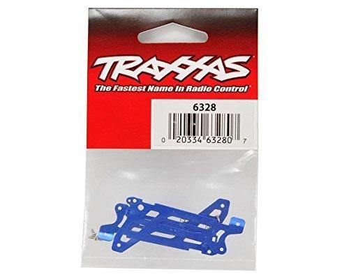 Traxxas 6328 Main frame side plate outer (2) (blue-anodized) (aluminum) screws (6) - Excel RC