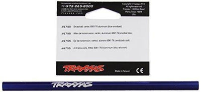 Traxxas 6755 Driveshaft center 6061-T6 aluminum (blue-anodized) - Excel RC