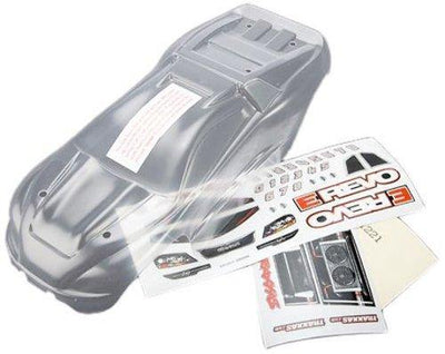 Traxxas 7111 Body 116 E-Revo® (clear requires painting) grille and lights decal sheet - Excel RC
