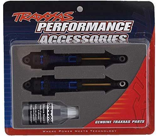 Traxxas 7462 Shocks GTR xx-long blue-anodized PTFE-coated bodies with TiN shafts (fully assembled without springs) (2) - Excel RC