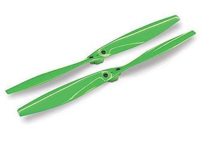 Traxxas 7931 Rotor blade set green (2) (with screws) - Excel RC