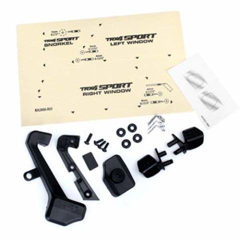 Traxxas 8119 Mirrors side (left & right) snorkel mounting hardware (fits #8111 or #8112 body) - Excel RC