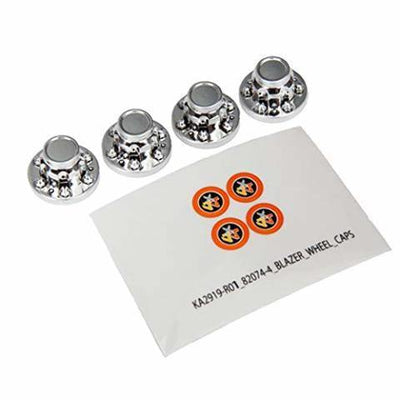 Traxxas 8164 Center caps wheel (chrome) (4) decal sheet (requires #8255A extended stub axle) - Excel RC