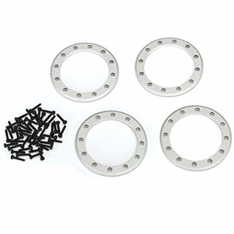 Traxxas 8168 Beadlock rings satin (2.2') (aluminum) (4) 2x10 CS (48) - Excel RC