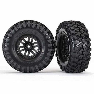 Traxxas 8272 Tires and wheels assembled glued (TRX-4® 1.9” wheels Canyon Trail 4.6x1.9” tires) (2) - Excel RC