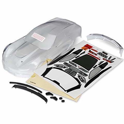 Traxxas 8386 Body Chevrolet Corvette Z06 (clear requires painting) decal sheet (includes side mirrors spoiler & mounting hardware) - Excel RC