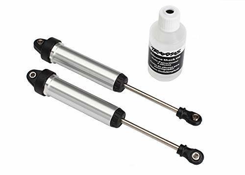 Traxxas 8451 Shocks GTR 134mm silver aluminum (fully assembled wo springs) (front no threads) (2) - Excel RC