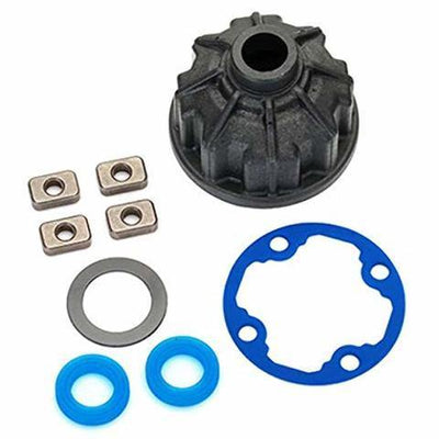 Traxxas 8681 Carrier differential (heavy duty) x-ring gaskets (2) ring gear gasket spacers (4) 12.2x18x0.5 PTFE-coated washer (1) - Excel RC