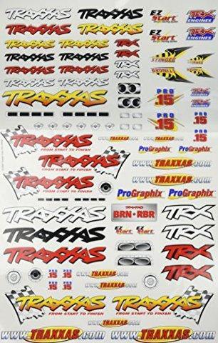 Traxxas 9950 Official Team Traxxas® racing decal set (flag logo 6-color) - Excel RC