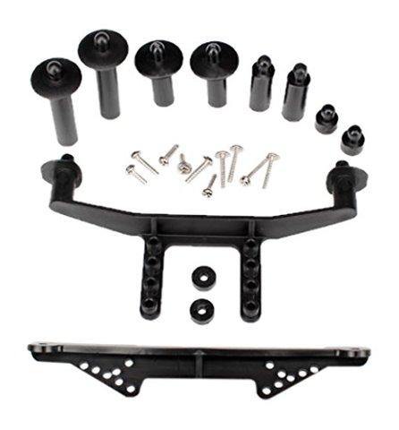 Traxxas 1914R Body mount front & rear (black) body posts 52mm (2) 38mm (2) 25mm (2) 6.5mm (2) body post extensions (4) hardware - Excel RC