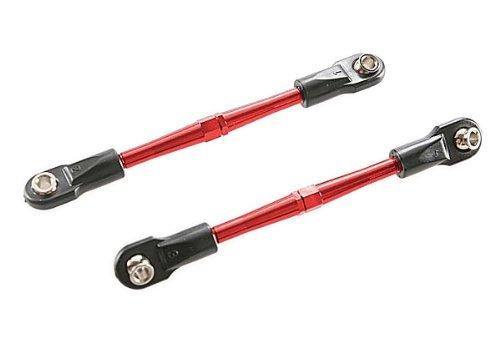 Traxxas 3139X Turnbuckles aluminum (red-anodized) toe links 59mm (2) (assembled with rod ends & hollow balls) (requires 5mm aluminum wrench 