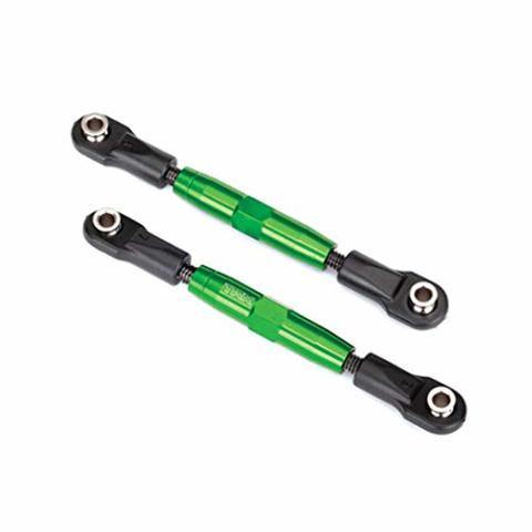 Traxxas 3643G Camber links front (TUBES green-anodized 7075-T6 aluminum stronger than titanium) (83mm) (2) rod ends (4) aluminum wrench (1) - Excel RC