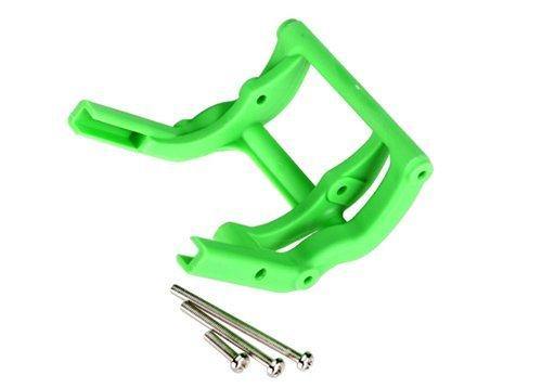 Traxxas 3677A Wheelie bar mount (1)  hardware (green) - Excel RC