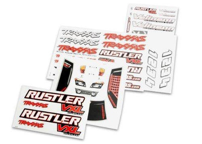 Traxxas 3713R Decal sheets Rustler® VXL - Excel RC